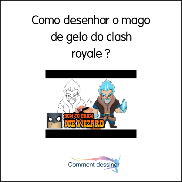 Como desenhar o mago de gelo do clash royale